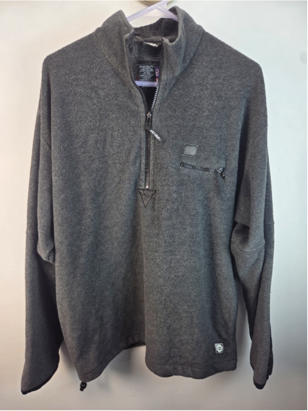 BRP Ski-Doo Sno Gear Winter Quartez Zip Fleece Shirt Gray Medium